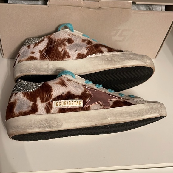 Golden goose sneakers Super star cow pony -metallic pink. Size 36. - Picture 7 of 11